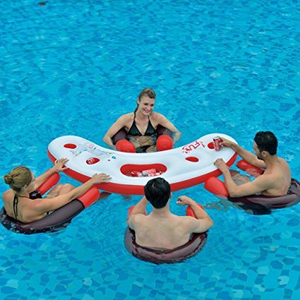 Aufblasbare Matratze Wassermatratze Pool Wassermatratze Pizza Strandmatte 168cm 