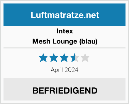 Intex Mesh Lounge (blau) Test