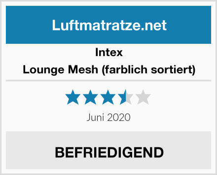 Intex Lounge Mesh (farblich sortiert) Test