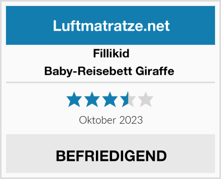 Fillikid Baby-Reisebett Giraffe  Test