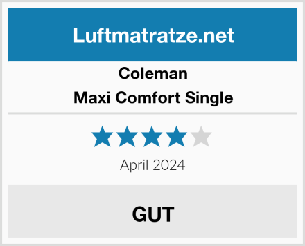 Coleman Maxi Comfort Single Test