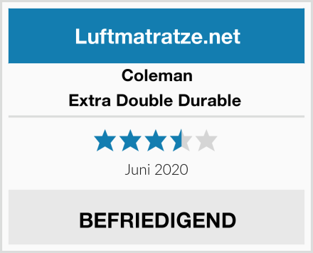 Coleman Extra Double Durable  Test