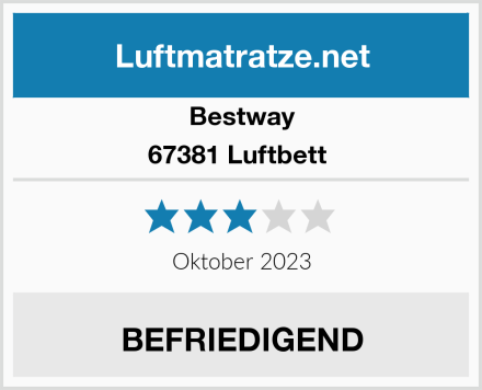 Bestway 67381 Luftbett  Test