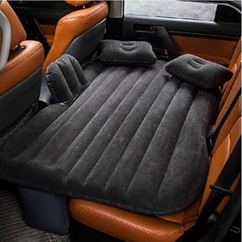 Matratze Bett Luftmatratze für Auto Rücksitz mit Luftpumpe Aufblasbar 140x90 cm 